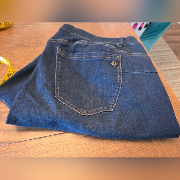 Democracy "Ab" Solution Dark Blue Denim Jeans. Sz 22w 29" Inseam NWOT - Picture 8 of 8